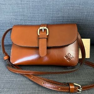 NWT PATRICIA NASH TORRY LEATHER SMALL CROSSBODY BAG CLUTCH
